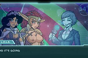 Princess in Fantasy Game with Big Tits