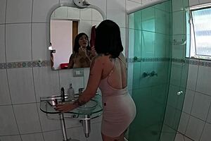 Milf shirley azevedo arrives in mansion for porn debut