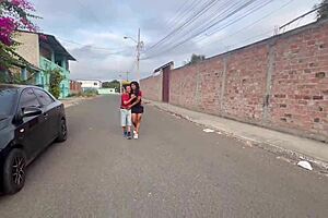 sex in a public park with an old man and two busty young 18+ women!