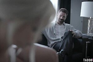 I saw the foster couple take in the shy blonde teen and fuck her