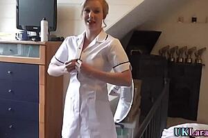 Nurse in hospital gives blow job to a European man