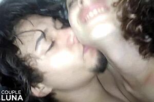 teen sucking big cock and giving pussy