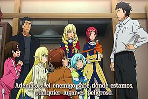 Watch Gate Jieitai episode 09 with intense hentai action