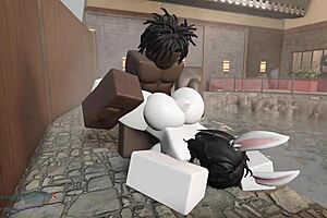 bunny girl bounces hard in rough sex getting creampied