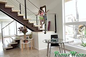 Angel Ryder caught by stepbro using dildo in shower 😏