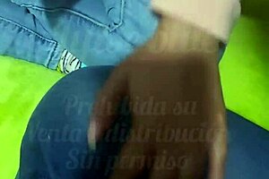 Beautiful latina gets creampied in public missionary position
