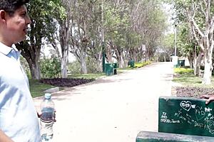 dude, this venezuelan chick with a huge ass went jogging, cravin’ some milk, ya know!