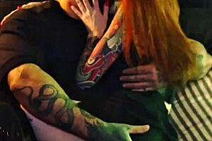 Beautiful Latina redhead Jadi Bunny in a passionate 1 on 1 sex scene with Max Boss