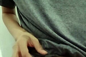 young 18+ woman touches herself homemade