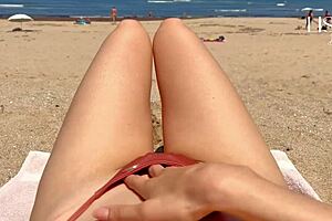 Public beach encounter turns into a messy affair
