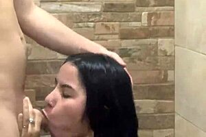 Young Girl Feels Overwhelmed Fucking Her Best Friend in Steamy Bathroom