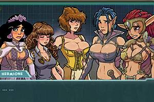 Princess in Fantasy Game with Big Tits