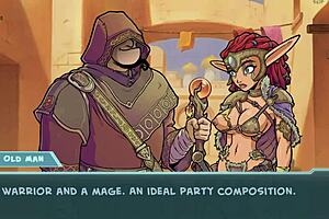 Princess in Fantasy Game with Big Tits