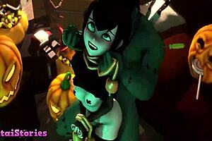 Giving her every inch in doggystyle game play