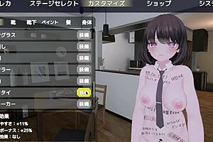 Serika sneaks OUTDOOR in a NAKED COAT for secret MASTURBATION.