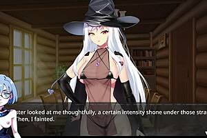 In the witch's sexual prison, the gameplay unfolds with hentai elements in episode 11