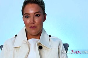 Intense interrogation with a powerful milf and cops