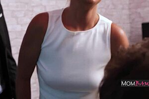 Intense interrogation with a powerful milf and cops