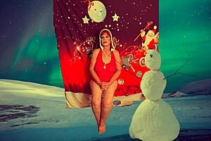 hey granny carmen claus, let’s have one last cheating christmas doggystyle fuck!