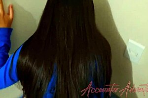 Old accountant's blindfolded anal adventure with a big cock