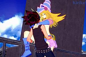 Dark Magician Girl And Yugi Mutou In Intense Yu-Gi-Oh Hentai Sex!
