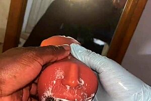 deep throating my sextoy in stockings like a slave until nasty