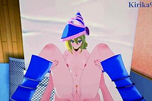 Dark Magician Girl And Yugi Mutou In Intense Yu-Gi-Oh Hentai Sex!