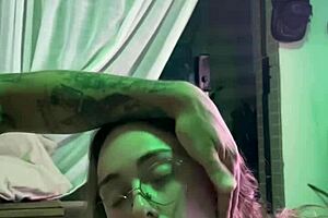 the sister-in-law got covered in cum during the amateur session