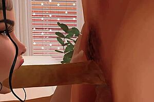 Cock sucked by 3d girl in intense blowjob