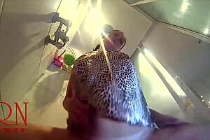Young girl's shower time captured on hidden camera