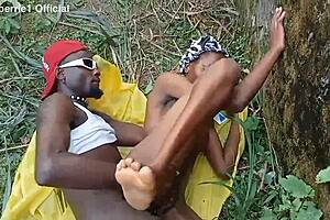 Ebony petite ass bent over and fucked by areaboy's monster cock?