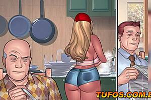 Old Man Lusts After Maid In Anime Hentai