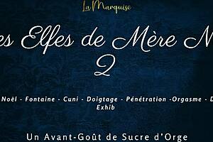 Elves squirting wildly with French dirty talk!