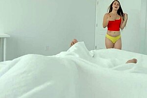 Mira Monroe's POV Creampie Casting! Tiny Brunette Teen Takes Monster Cock!