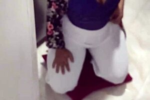 my perverted step-nephew sneaks in while i wash dishes and my husband is away