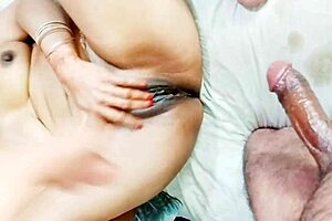 Close-up missionary POV with an Indian couple's hot sex