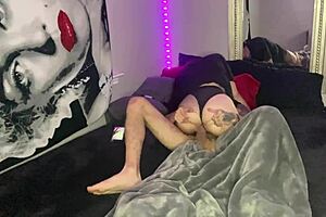 fucking my tattooed goth brunette girlfriend's throat so hard. can she take it?