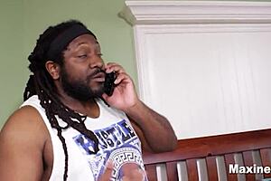 BBC stud Roc Bundy bends over skinny babe in lingerie for intense doggystyle pounding. Wet action unfolds fast