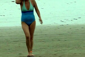 dude, my latin stepmom bangs hard on the beach!