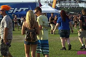 Hell Yeah, Rock Fest Flashers Get Sexy and Wild Daytime!