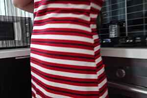 mature cheating wife sucking cock deep in kitchen pov