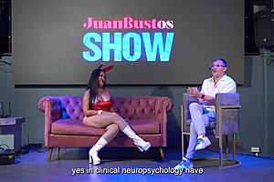 Curvy Brunette Lalucero Swallows Dick On Christmas Special Under Dominatrix Orders