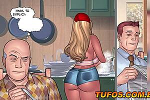 Old Man Lusts After Maid In Anime Hentai