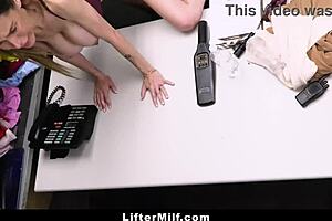 Milf Shoplifter Paying For Criminal Activity