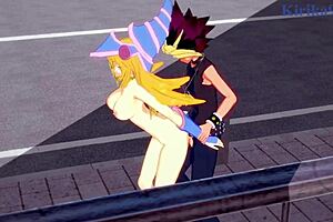 Dark Magician Girl And Yugi Mutou In Intense Yu-Gi-Oh Hentai Sex!