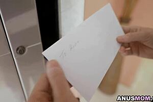 Busty milf Bianka Blue fucks neighbor's ass hard