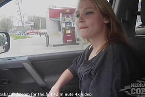 shy teen with braces explores herself for the first time