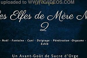 Elves squirting wildly with French dirty talk!