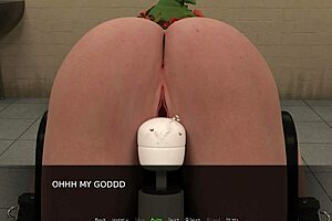 redhead squirts during anal play with toys