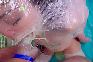 Petite redhead and petite pixie get messy with cum